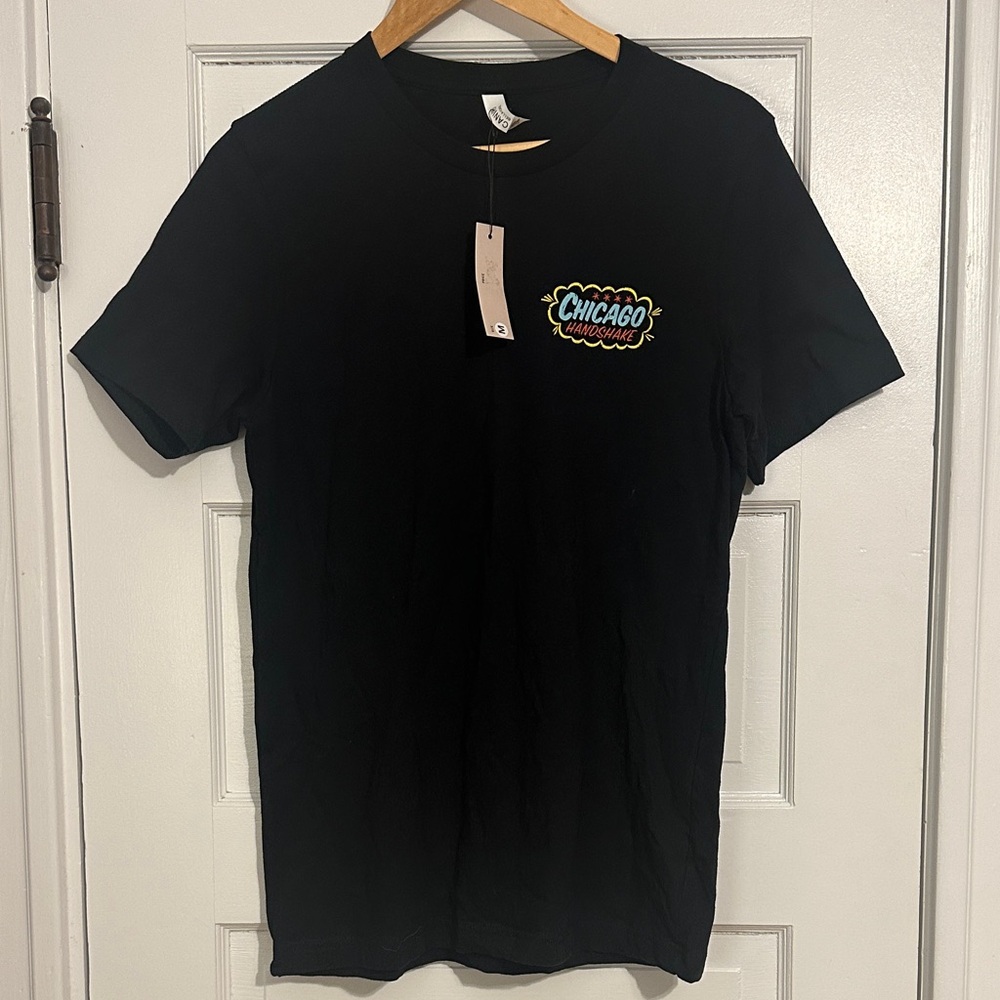 Chicago Handshake (Malört & Old Style) Black Graphic T-Shirt